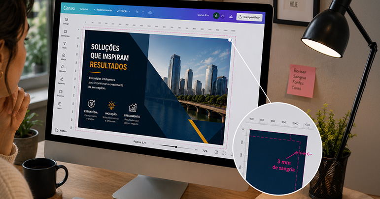 canva para gráfica — sangria